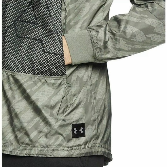 Under Armour Men's UA Sportstyle Longline Anorak Jacket Hooded Windbreaker - Picture 6 of 8